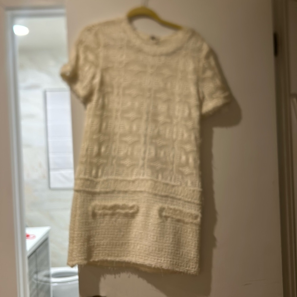 Rachel Zoe lace and tweed short sleeve dress